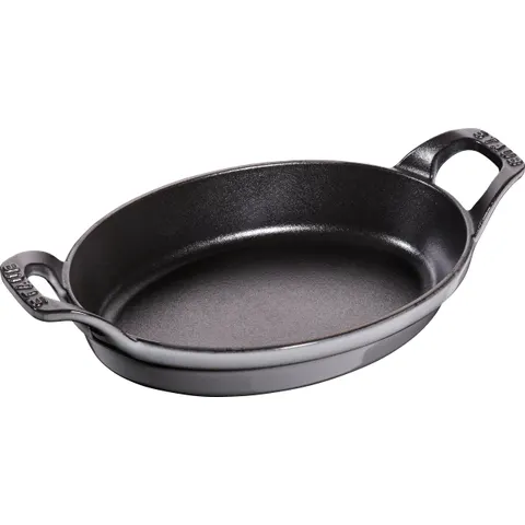 Staub Back- und Servierplatte 700 ml oval Graphit – Bild 2