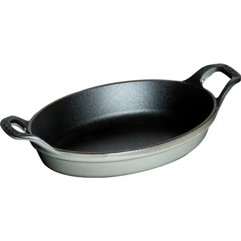 Staub Back- und Servierplatte 250 ml oval Graphit – Bild 2