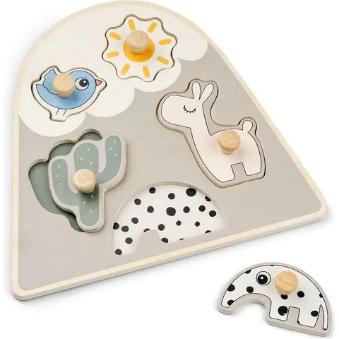 Lalee Puzzle sandfarbig 6 El. – Bild 2