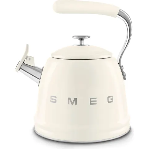 Smeg Wasserkessel WKF01CR Wasserkessel 50s Style Creme - für alle Herdarten inkl. Indukt, Kein Topf (Retro), 50s Style – beige – Bild 2