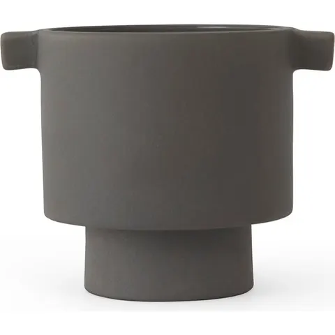 Inka Kana Übertopf 10,5 cm, anthrazit – Bild 2
