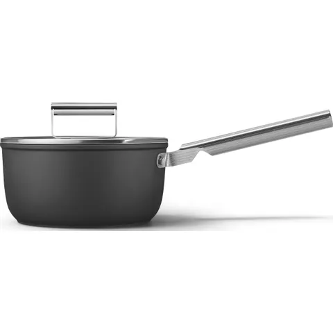 Smeg SPF2012BLM 50' Style Kochgeschirr (alle Herdarten, Schwarz, Kaltgeschmiedetes Aluminium) – Bild 3