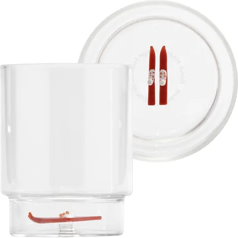 Teca Winter Game Red Ski Glas 350 ml – Bild 2