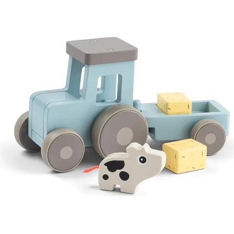 Traktor Tiny Farm Kuh Dotti – blau – Bild 2
