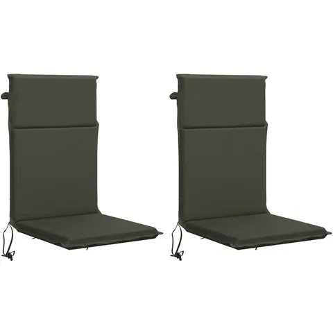 vidaXL Coussin de chaise à dossier haut GEMERT 2 pc 100 % polyester – 425571 – image 2