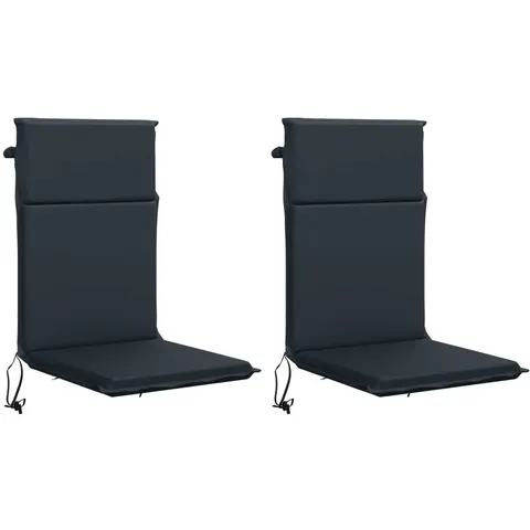 vidaXL Coussin de chaise à dossier haut GEMERT 2 pc 100 % polyester – 425489 – image 2