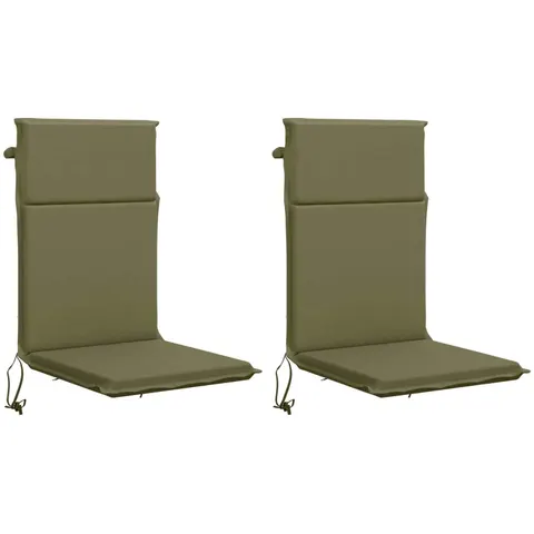 vidaXL Coussin de chaise à dossier haut GEMERT 2 pc 100 % polyester – 425304 – image 2