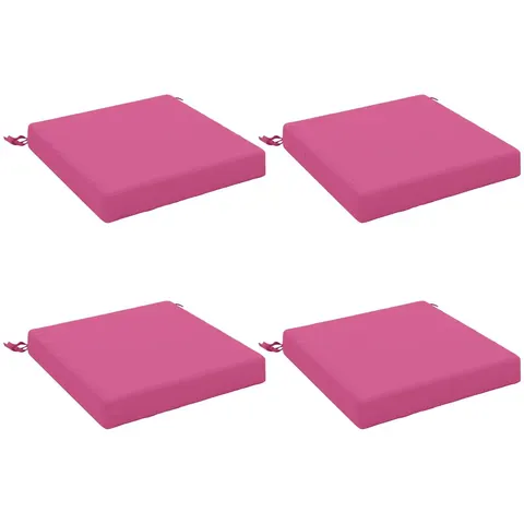 vidaXL Coussins de siège SOEST 4 pc 100 % polyester Rose – 414230 – image 2