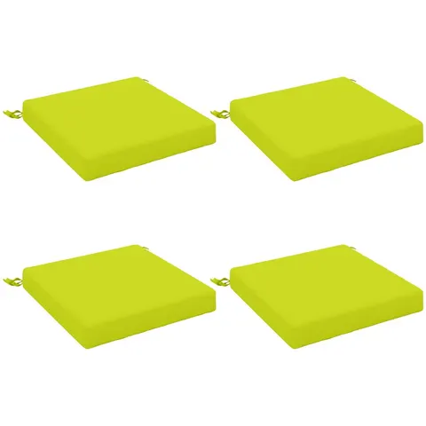 vidaXL Coussins de siège SOEST 4 pc 100 % polyester Vert vif. – 414131 – image 2