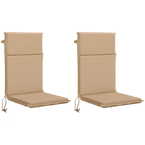 vidaXL Coussin de chaise à dossier haut GEMERT 2 pc 100 % polyester – 425427 – image 2