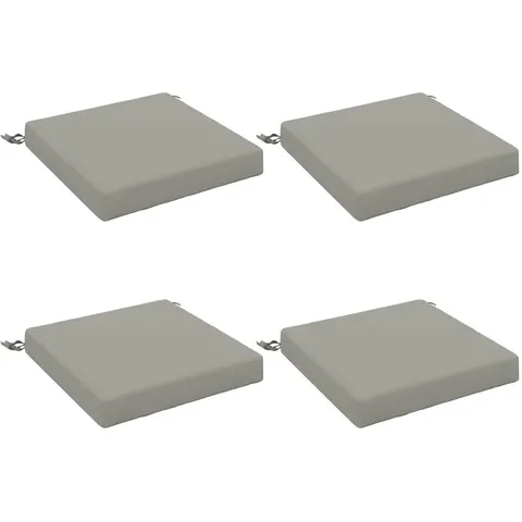 vidaXL Coussins de siège SOEST 4 pc 100 % polyester Gris – 414186 – image 2