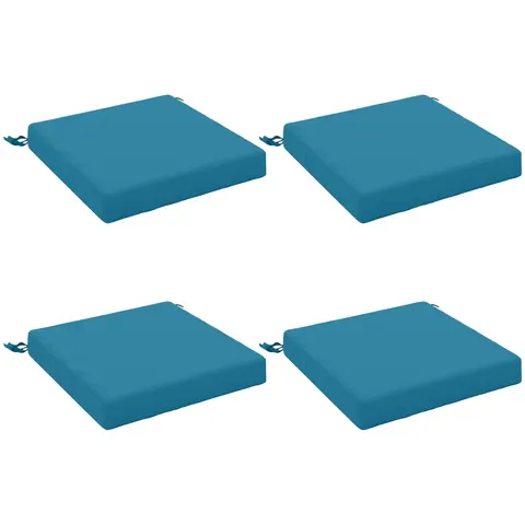 vidaXL Coussins de siège SOEST 4 pc 100 % polyester Bleu clair – 414209 – image 2