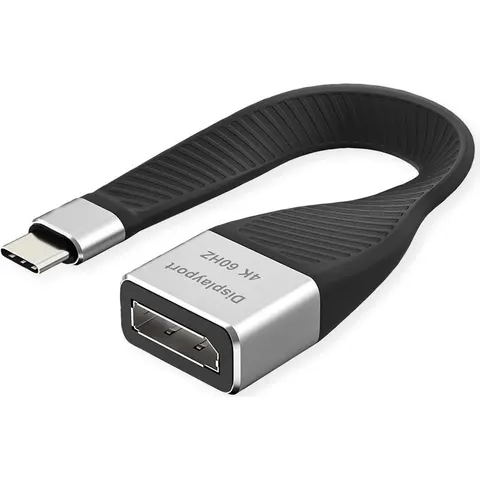 ROLINE Display Adapter USB Typ C - DP, ST/BU, 0,13 m – Bild 2