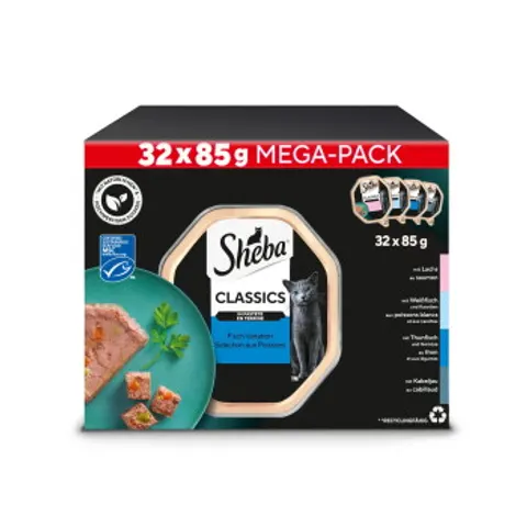 Sheba Multipack Classics en pâté de poisson Variation 32 x 85 g – image 2