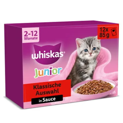Whiskas Multipack Junior sélection classique en sauce 12x85 g – image 2