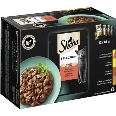 Sheba Selection en sauce 12 x 85 g Composition copieuse – image 2