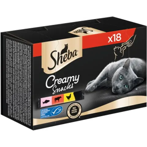 Sheba Creamy Snacks Multipack 18x12g – Bild 2