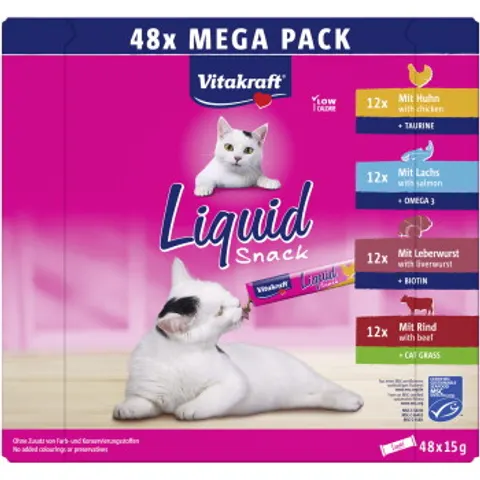 Vitakraft Liquid Snack Mega Pack 48x15g MSC – Bild 2