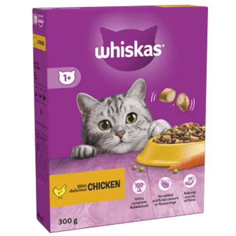 Whiskas Cat Food - Delicious Chicken Flavor for Adult Cats 1+ Years | Nutritious Wet Food, 300g Pouch – image 2