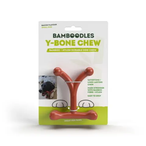 Bamboodles Y Bone Bacon Flavour Small – image 2