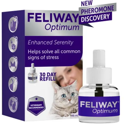 Feliway Optimum Stress Reducing & Calming Cat & Kitten Refill 48ml – image 2