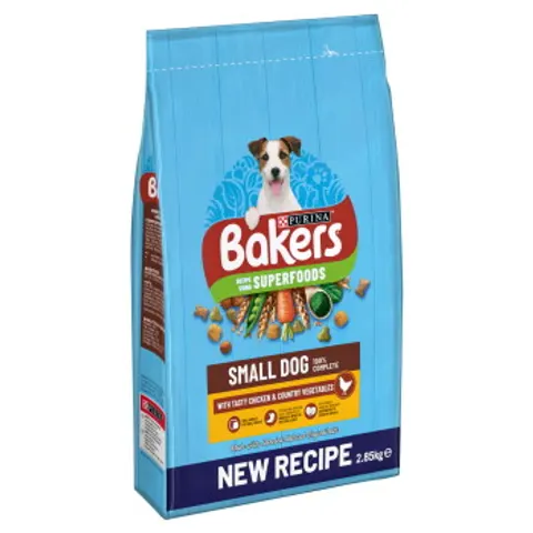 Bakers Dog Food - Small Breed Dry Kibble with Tasty Chicken & Country Vegetables, Balanced Nutrition 2.85kg Bag – image 2