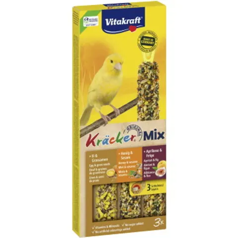 Vitakraft Kracker Mix Egg, Fruit, Honey 3 Pieces – image 2