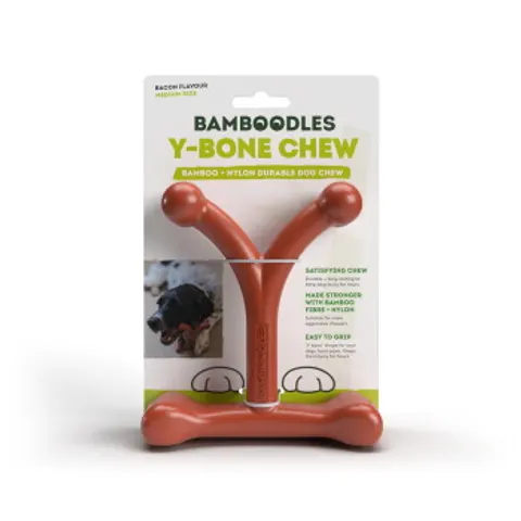 Bamboodles Y Bone Bacon Flavour Medium – image 2