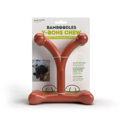 Bamboodles Y Bone Bacon Flavour Large – image 2