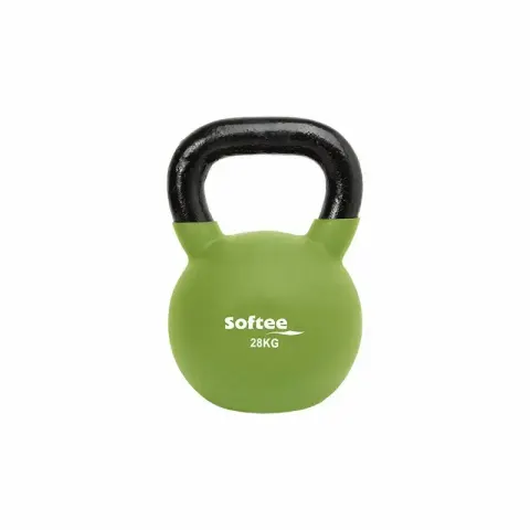Kettlebell néoprène Softee – Gris – image 2