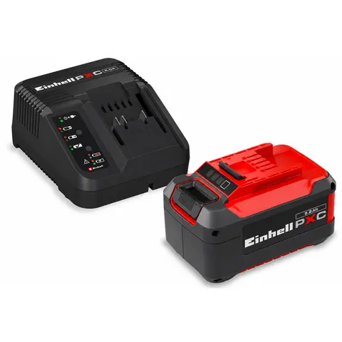 Einhell 5,2 Ah PXC Starter-Kit Akku Starter-Set – rot|schwarz – Bild 2