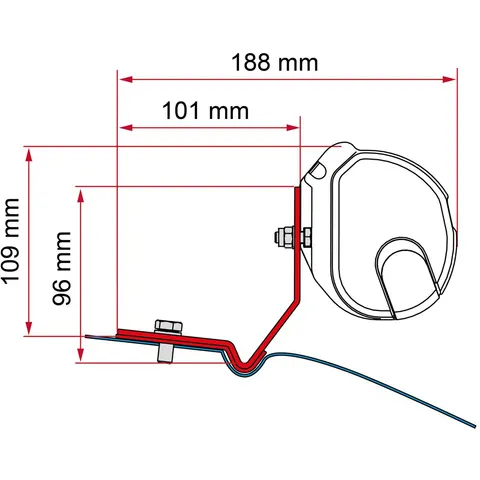 Fiamma Adapter Kit VW Caddy Maxi – Bild 2