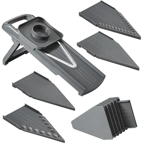 metaltex Universalreibe Slice-V, 5 Einsätze, grau – Bild 2