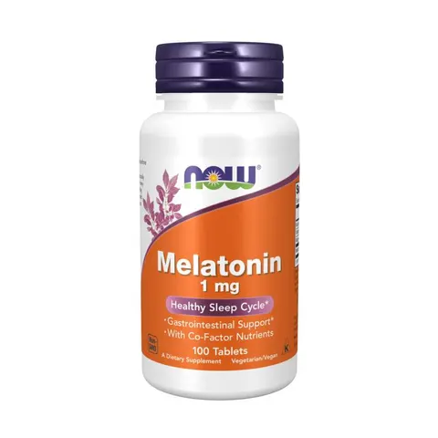 NOW Foods Melatonin 100 Tabletten – Bild 2
