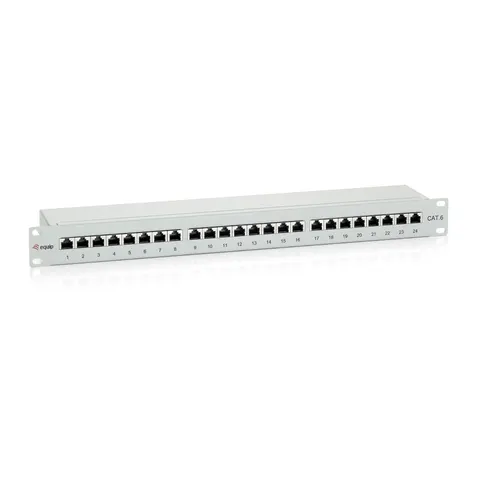 Equip 24-Port Cat.6 Shielded Patch Panel. Light Grey – image 2
