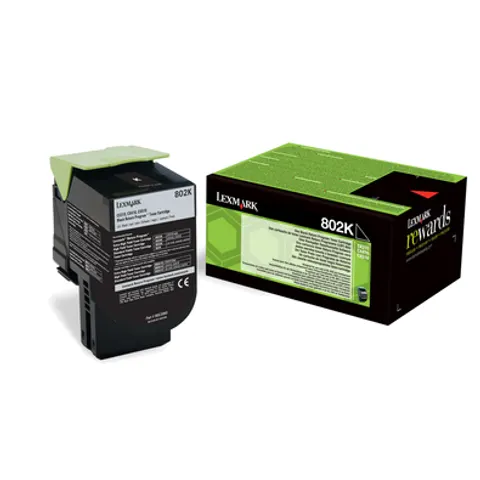 Lexmark 80C20K0/802K Toner-kit black return program. 1K pages ISO/IEC – image 2