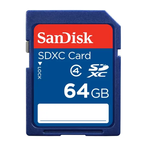 SanDisk 64GB SDXC Class 4 – Blue – image 2