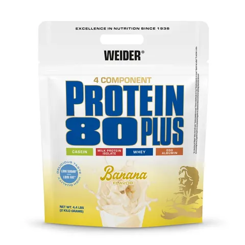 Weider Białko 80 Plus 2000 g banan – zdjęcie 2