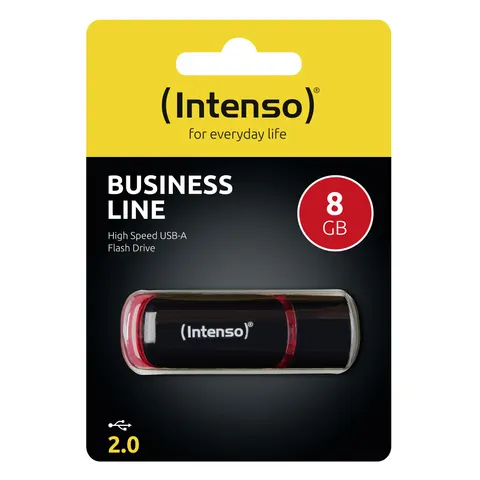Intenso 8GB USB2.0 USB flash drive USB Type-A 2.0 Black. Red – image 2