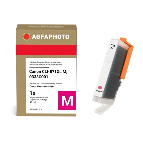 AgfaPhoto Compatible Ink Cartridge. Magenta. Replacement for Canon CLI – image 2