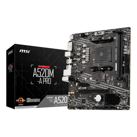 MSI A520M-A PRO motherboard AMD A520 Socket AM4 micro ATX – image 2