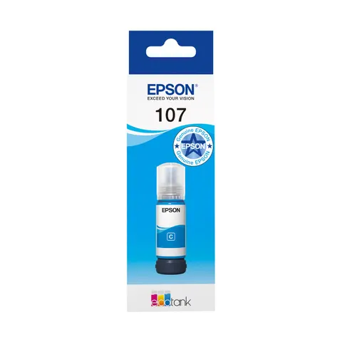 Epson 107 EcoTank Cyan ink bottle – image 2
