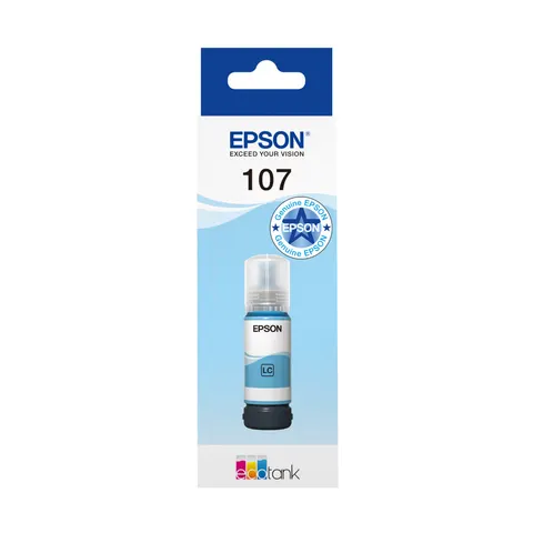 Epson 107 EcoTank Light Cyan Ink Bottle – image 2