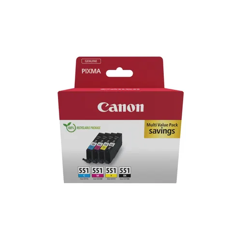 Canon CLI-551 Ink Cartridges - Black & Colour – image 2