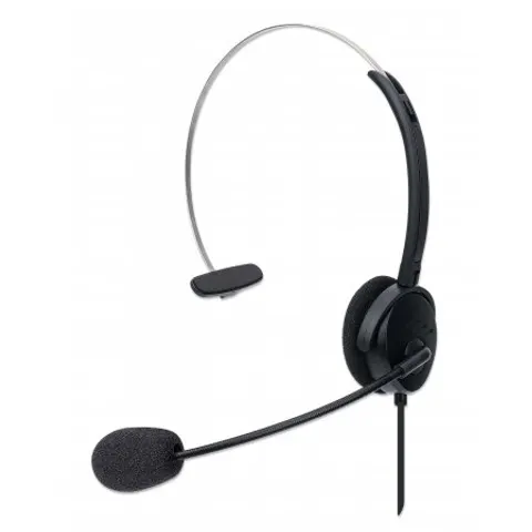 Manhattan Mono On-Ear Headset (USB). Microphone Boom (padded). Polybag – image 2