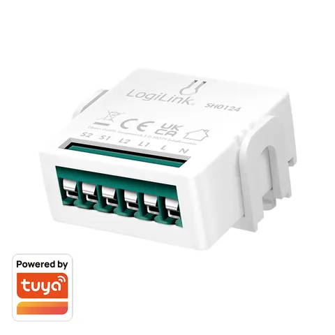 LogiLink WiFi Smart switch module.2-Gang. flush mounted. Tuya compatib – image 2