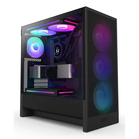 NZXT H5 Flow RGB Midi Tower Black – image 2