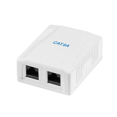 LogiLink Cat.6A Surface Mounted Box 2 x RJ45. unshielded – image 2