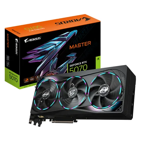 GIGABYTE AORUS GeForce RTX 5070 MASTER 12G Graphics Card – image 2