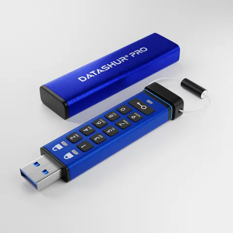 iStorage datAshur PRO 256-bit 32GB USB 3.0 secure encrypted flash driv – image 2